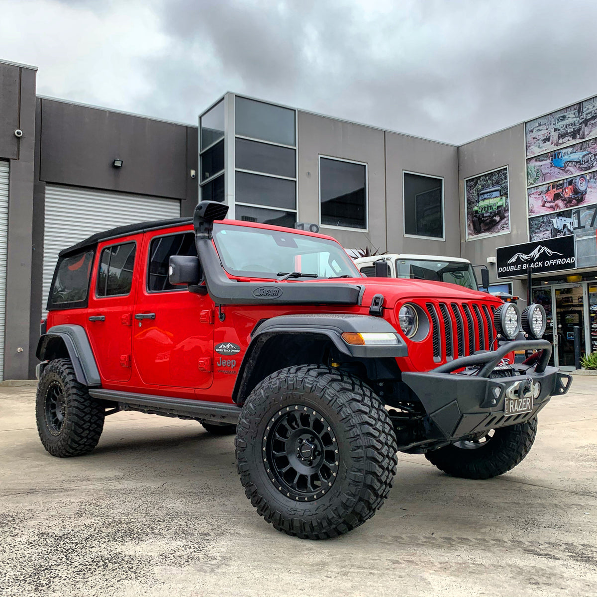 Safari Snorkel for 18+Jeep Wrangler JL & Gladiator JT SS1080HF - Double  Black Offroad