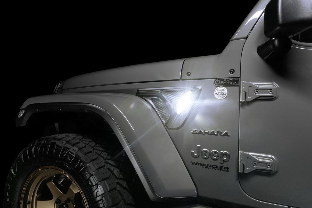 Oracle Lighting 5861-504 Sidetrack Fender LED Lighting System for Jeep -  Double Black Offroad