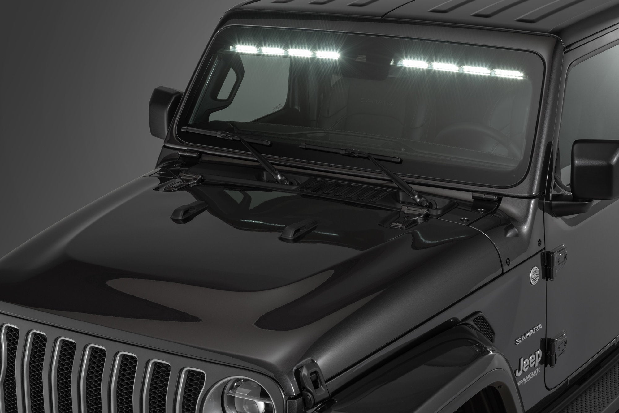 Quadratec LED Interior Mount 50” Stealth Light Bar 2-Piece for 18+ Jee -  Double Black Offroad