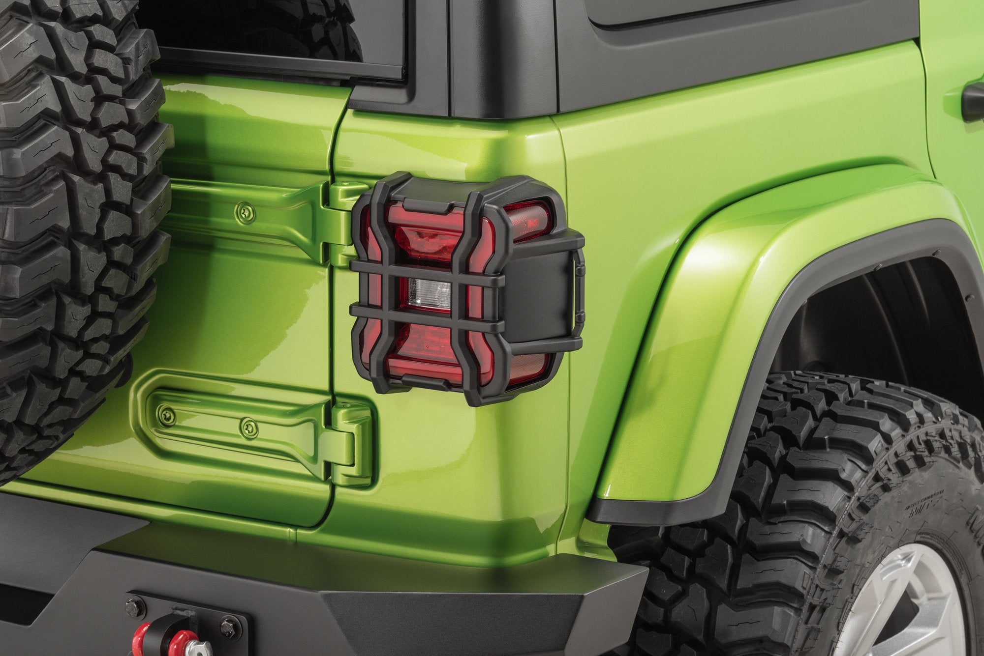 Rugged Ridge  Elite Tail Light Guards for 18 on Jeep Wrangler -  Double Black Offroad