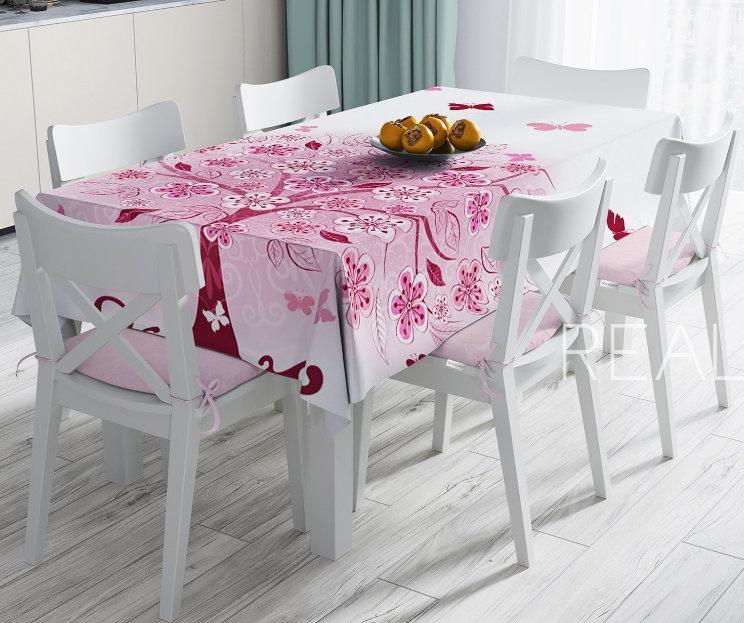 Purple Tree Print Rectangular Tablecloth - Tablecloth Home Textiles - Akasia Home Design