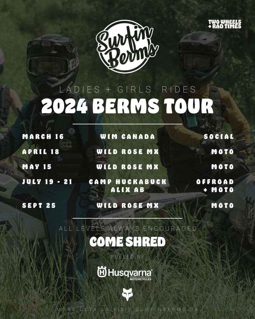 Berms Tour 2024 Ladies + Girls Rides SurfinBerms