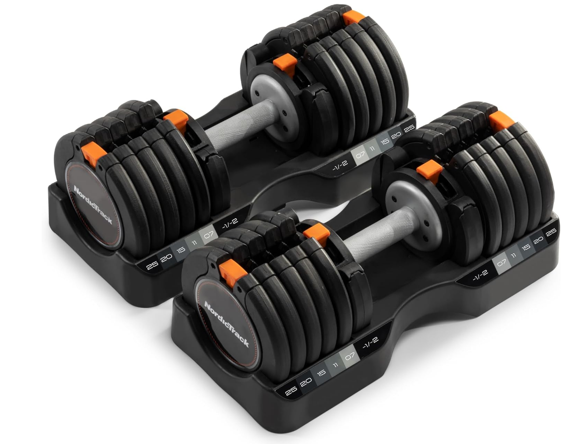 Image of Nordic Track 25kg Select A Weight Dumbbells