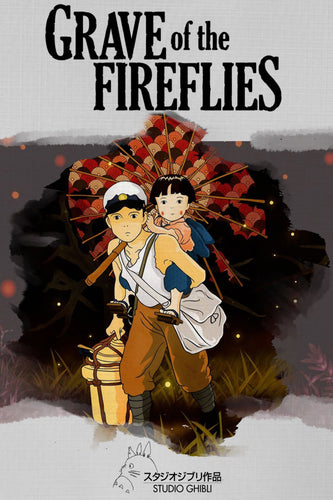 If you brighten the poster of Grave Of The Fireflies(1988), you