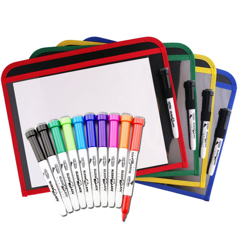 10) Pack of Magnetic Erasers and Clip for Small Dry Erase Markers –  KleenSlate