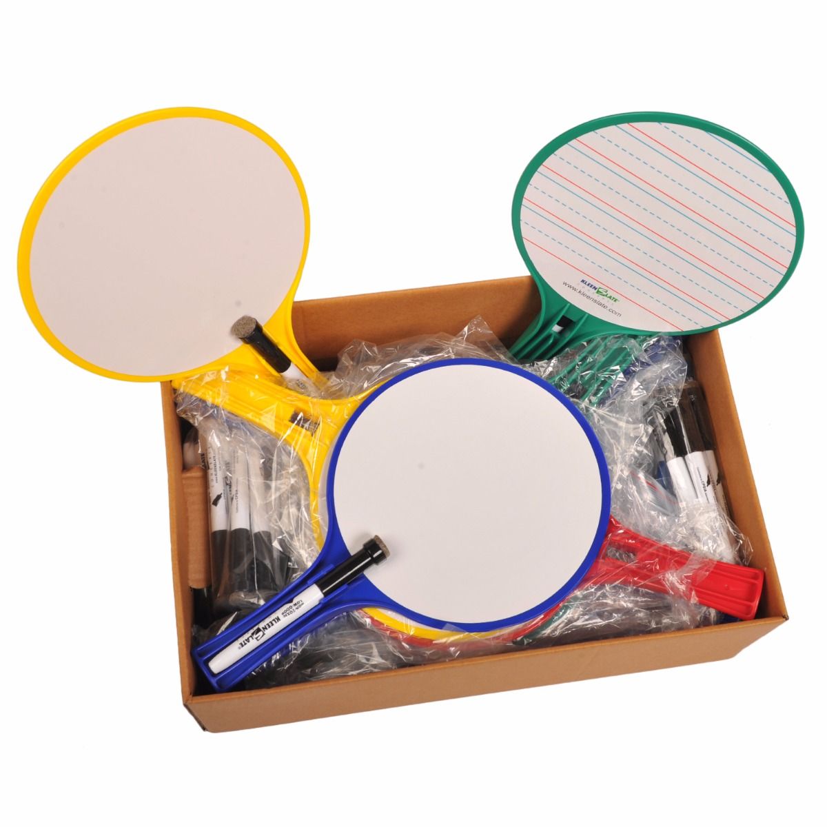 (24) Round Whiteboard Paddles