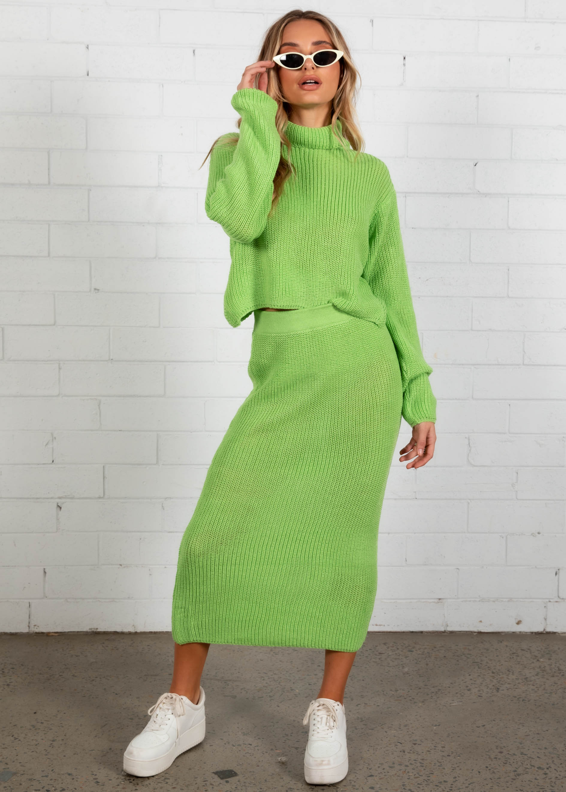 Knox Knit Set Green