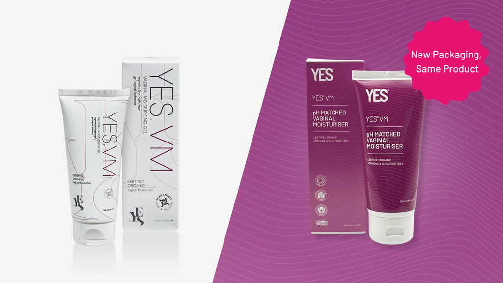 YES VM vaginal moisturiser packaging