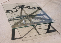 Square Flag Coffee Table (2006) - furniture by Linus Coraggio
