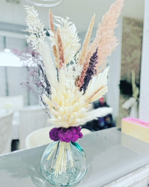 Vintage Violet Pampas Grass Arrangement – LottaCoco Creation's LLC