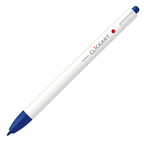 まとめ買い）ゼブラ ノック式水性カラーペン クリッカート 青 WYSS22