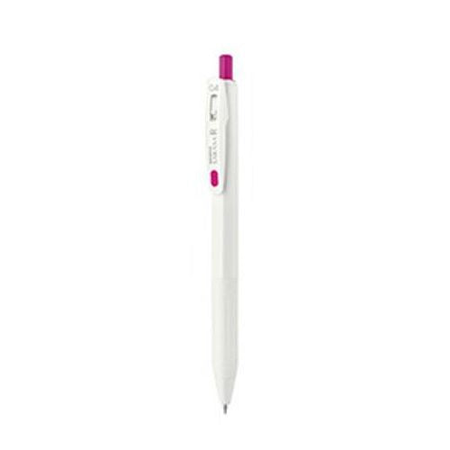 ゼブラ ジェルボールペン サラサR 0.4mm 軸色白 インク色マゼンタ 