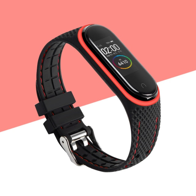 Strap For Xiaomi Mi band 6 5 4 Sport belt Amazfit band 5 Silicone Smart watchband replacement bracelet for mi band 3 4 5 6 strap