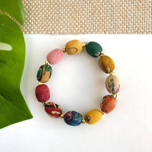 BB - Kantha Oval Beaded Bracelet - Shop Southern Boutique