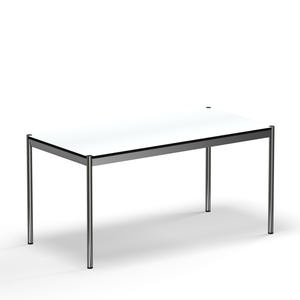 USM Haller White Laminate Work Table (T59) Top View