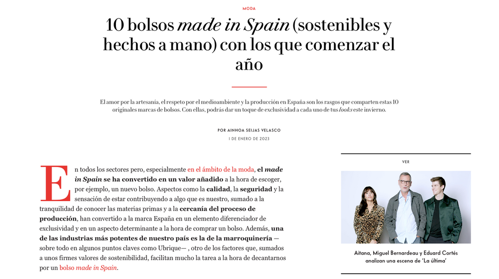 Vanity Fair Bolsos Made in Spain