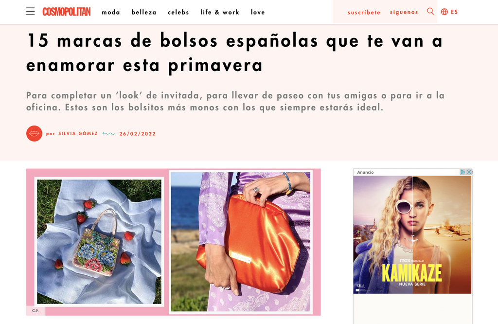 Bags made in Spain Cosmopolitan
