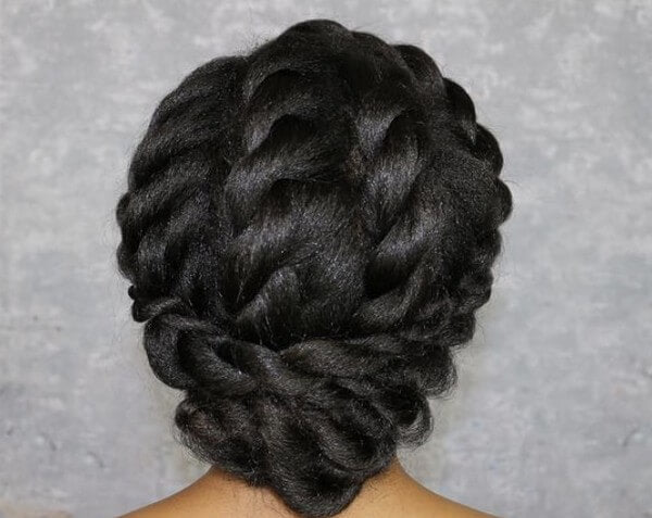 Flat Twist Halo Braids