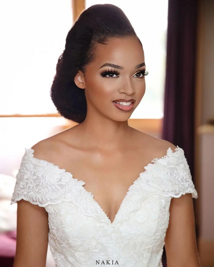 Today's dazzling bride, Neya ❤️. Our fun, chilled out no fuss darling  #NeyaUzorKalu #lane… | Bridesmaid hair, Black wedding hairstyles, Black  bridesmaids hairstyles