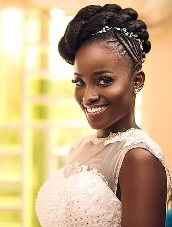 Bridal hairstyles  Braided hairstyles for wedding Box braids styling Braided  hairstyles updo