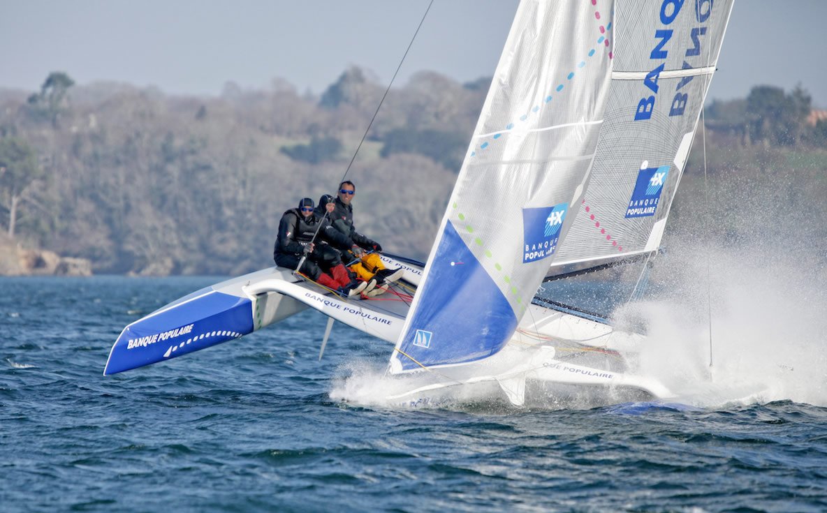 trimaran racing yacht