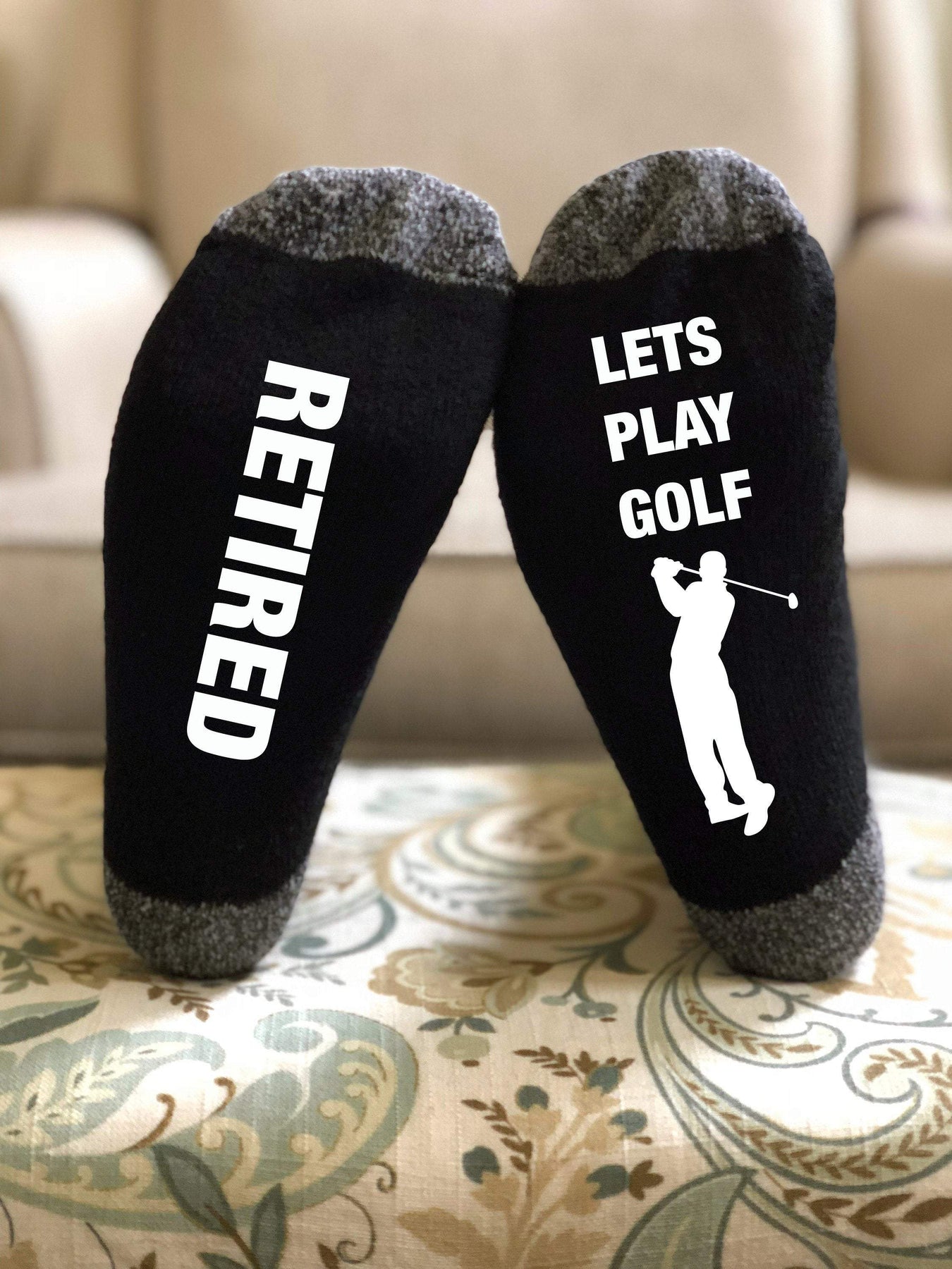 Retired Take Me Fishing Funny Socks! The Perfect, Retirement, Christmas or Father's Day Gift?