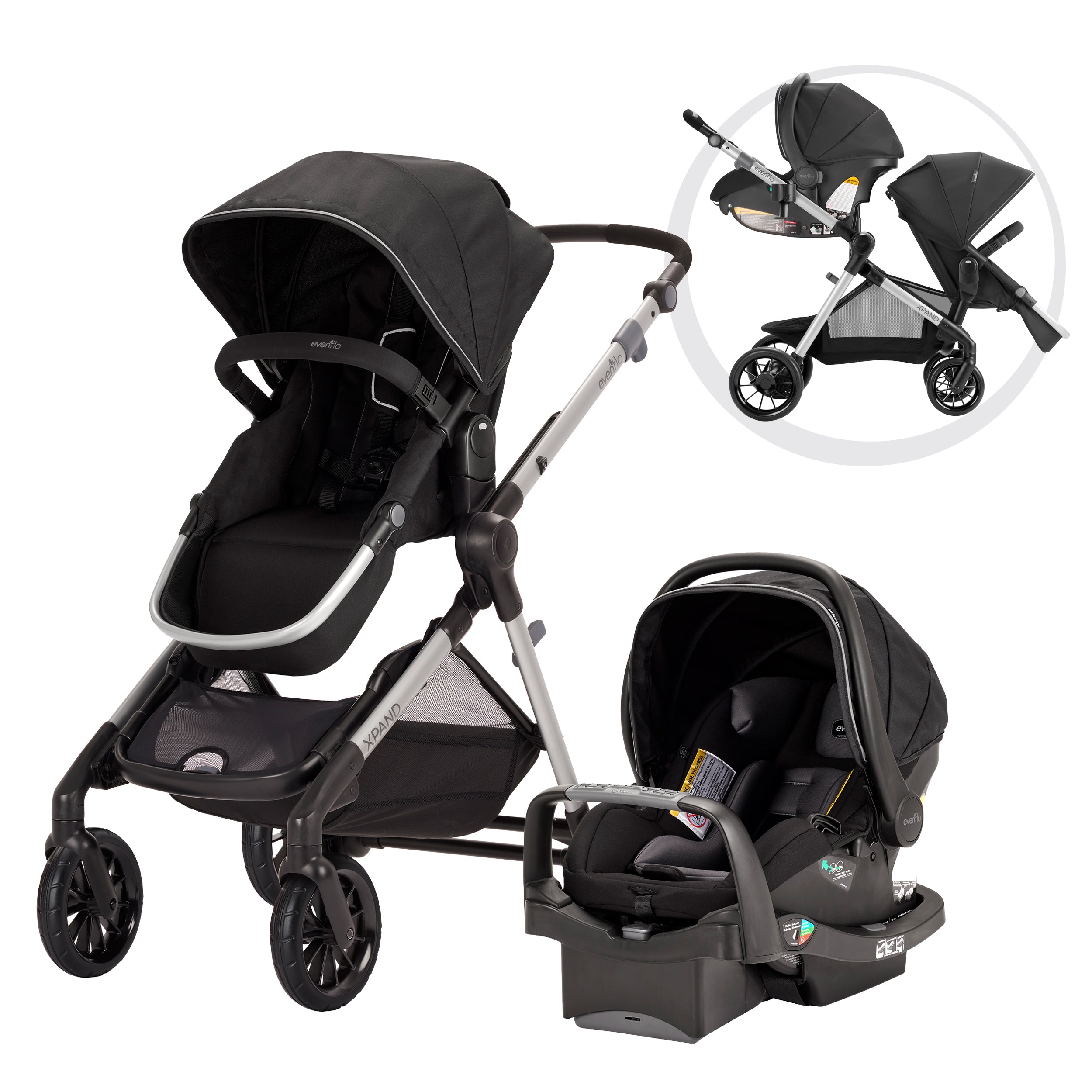 evenflo click connect stroller