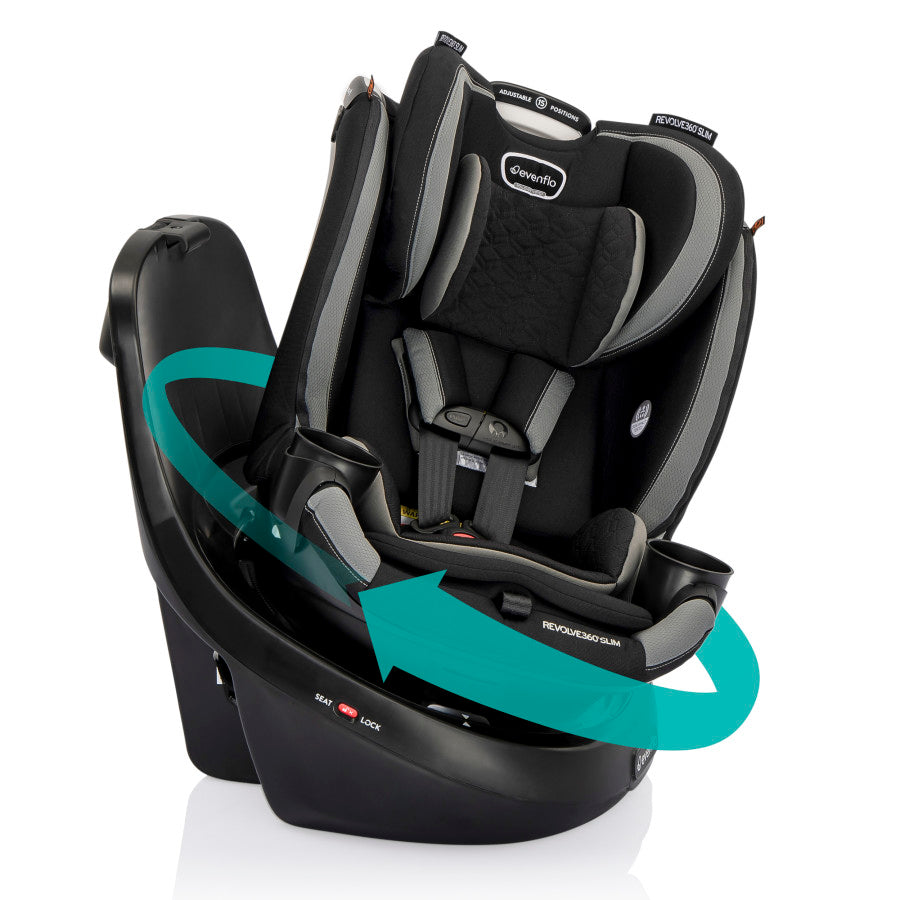 Revolve360 Slim 2-in-1 Rotational Car Seat with Quick Clean Cover - Evenflo Company product image