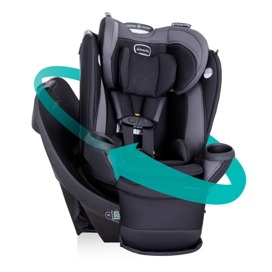 Revolve360 Extend Rotational All-in-One Convertible Car Seat with Quick Clean Cover - Evenflo Company product image