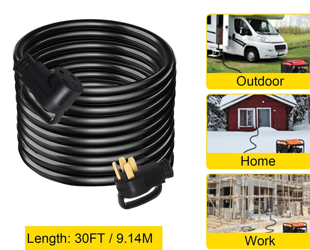 PEAKTOW Heavy Duty 7 Pin 8FT Trailer Plug Inline Cord with Double Pron –  Davy Lake Campground & Resort