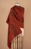 Boiled Wool Shawl, October Red