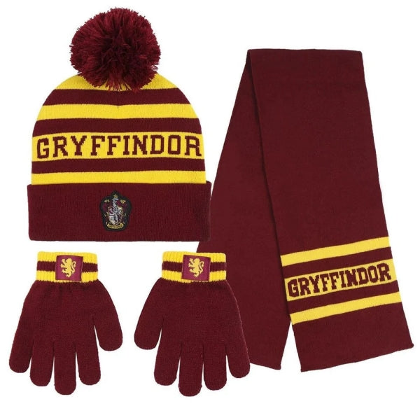 Harry Potter - Gryffindor set (gloves, beanie and scarf)