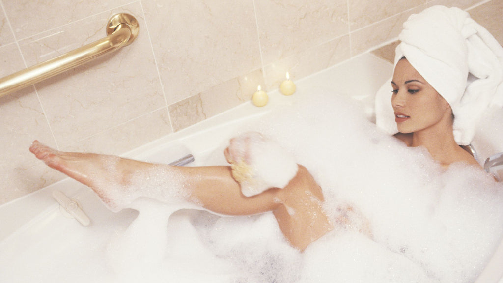 What are the health benefits of taking a bubble bath?