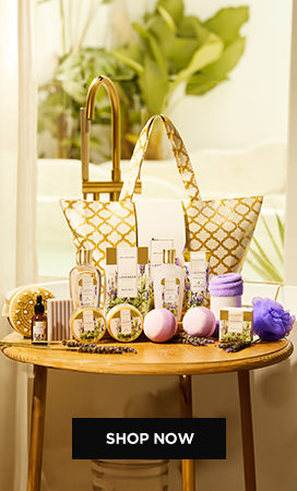 Beautiful Lavender Fashion Bath Set - a luxurious spa experience at home.