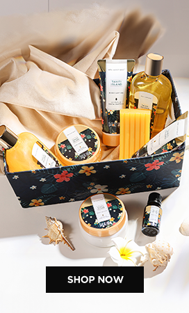 Experience the Luxurious Tahiti Island Spa Gift Basket Set – Enriching Bath and Body Essentials with Exotic Island Scents