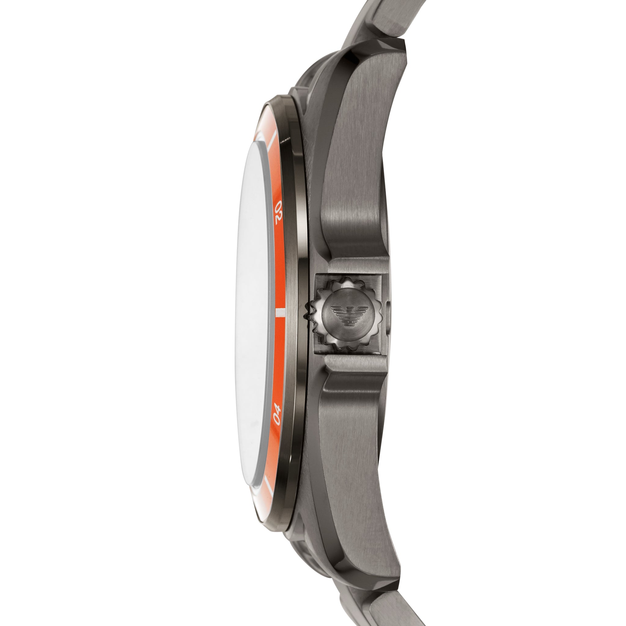 Emporio Armani Men's Three-Hand Date Gunmetal Stainless Steel Watch – Watch  Station Malaysia