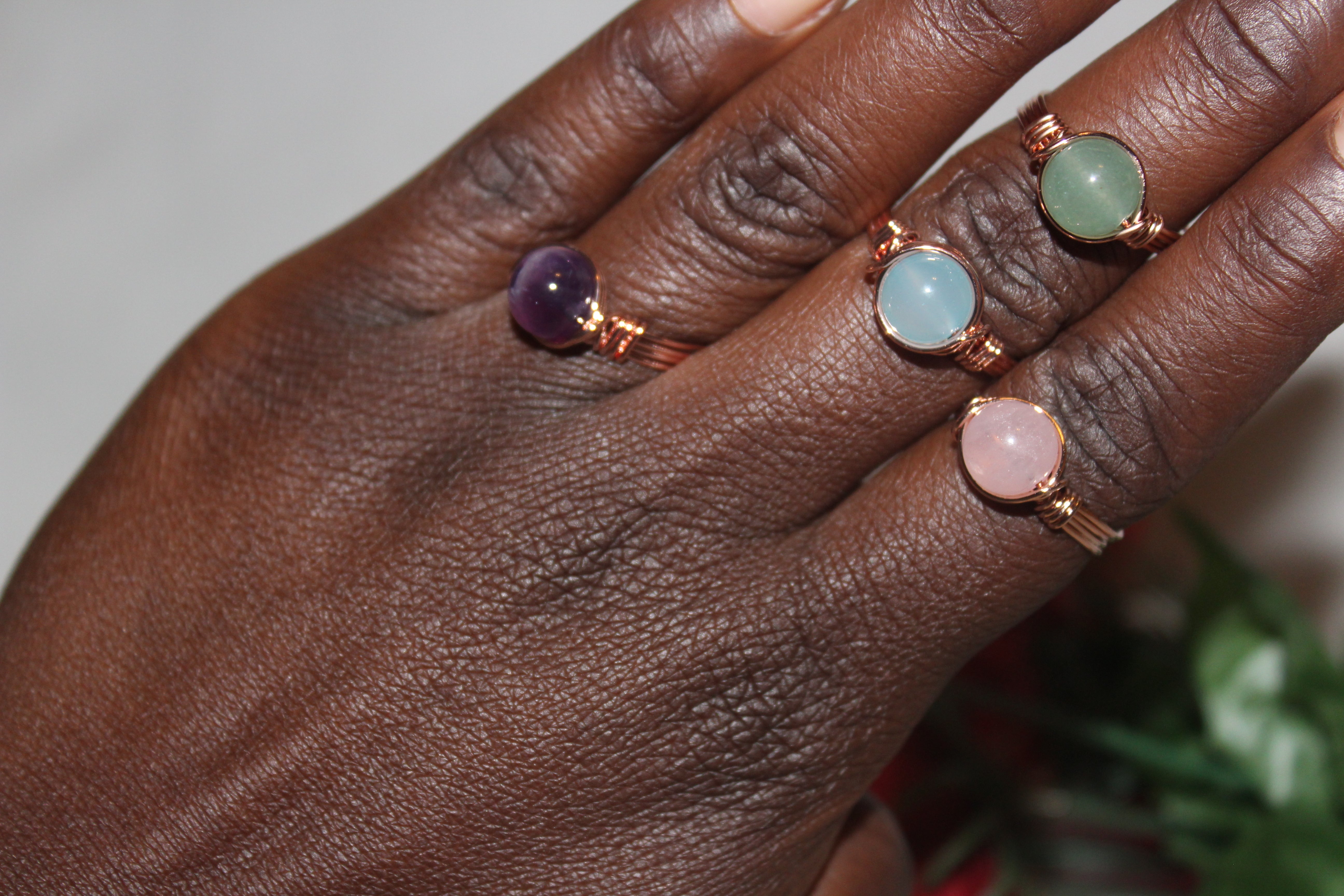 Tourmaline Ring, Healing Stones, October Birthstone, Vintage Rings, Mo –  Adina Stone Jewelry