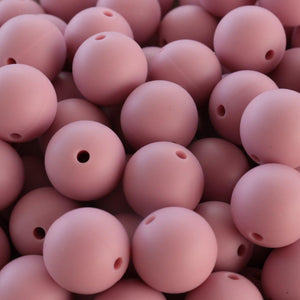 15mm Volleyball Printed Silicone Beads