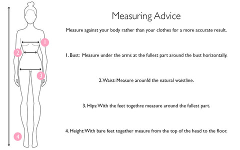 Measuring advice/size guide 