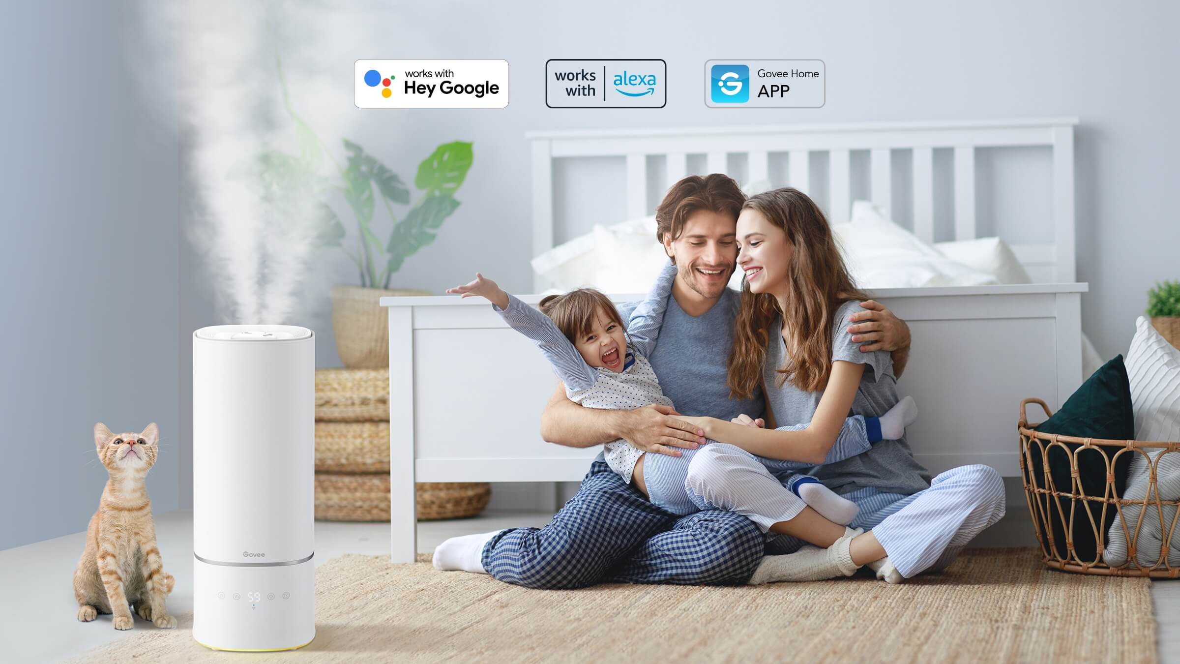 Hogar inteligente Alexa difusor de aroma Humidificador de aire de