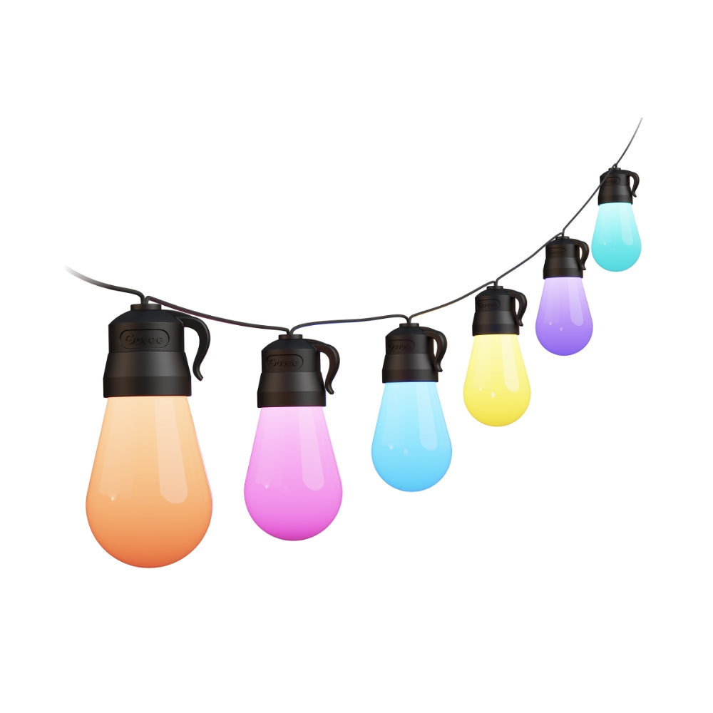 Refurbished Govee RGBIC Warm White Wi-Fi & Bluetooth Smart Outdoor String Lights