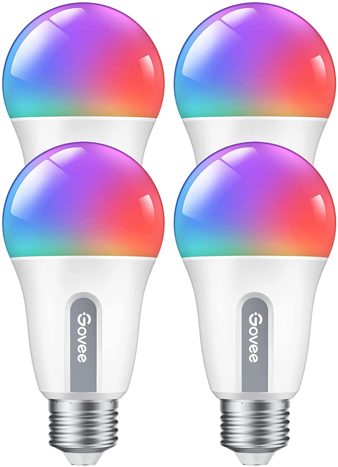 

Govee Wi-Fi+ Bluetooth RGBWW Smart LED Bulbs, 4 PACK