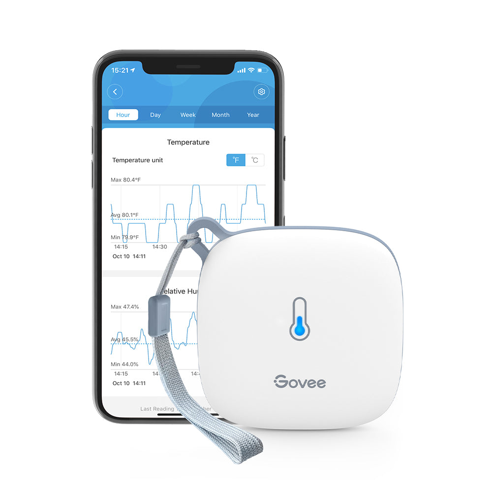 Govee Smart Humidifier H7141 Bundle with Govee Bluetooth Digital Hygrometer  Indoor Thermometer, Room Humidity and Temperature Sensor Gauge with Remote