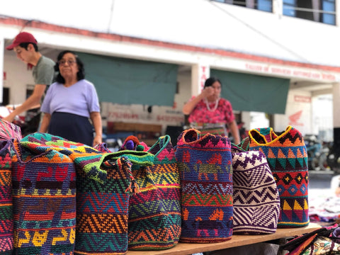 textile market in Lake Atitlan Guatemala