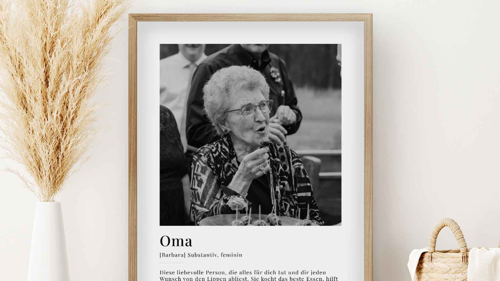 Personalisiertes Fotoposter Oma