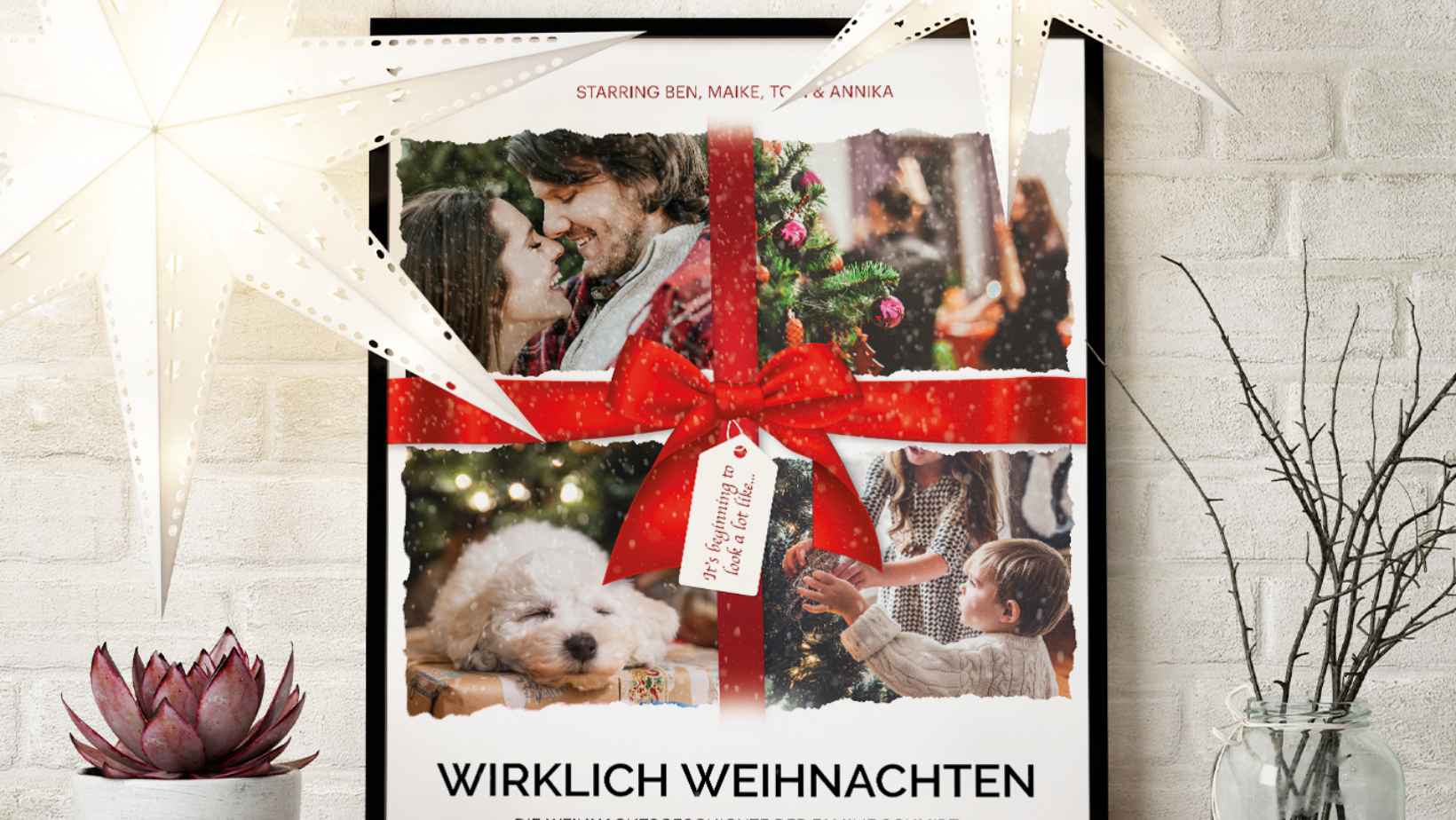 Personalized Christmas Movie Poster