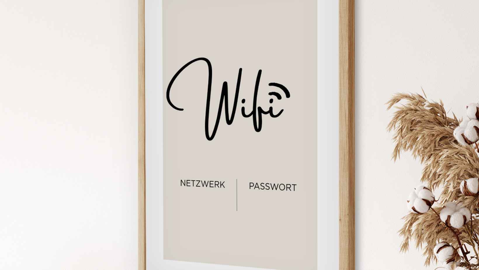 Geschenk zum Einzug Wifi Poster