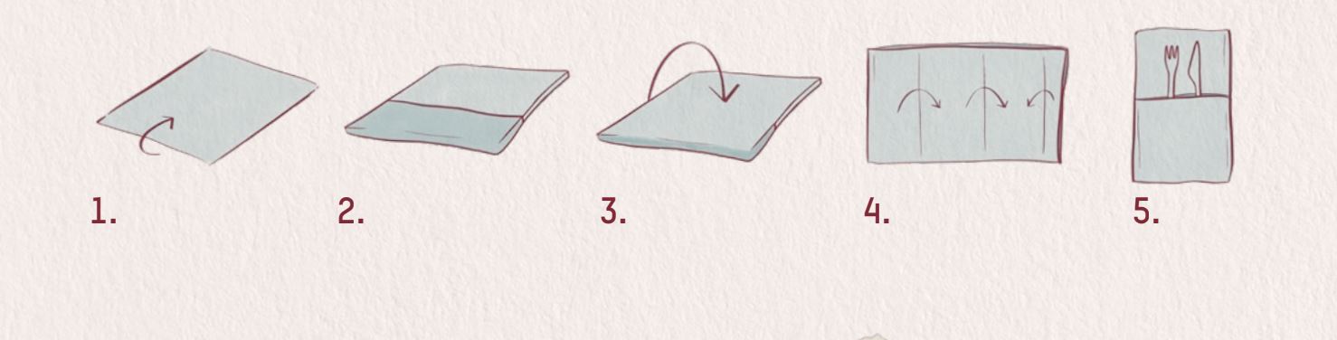 Sådan folder du en flot serviet