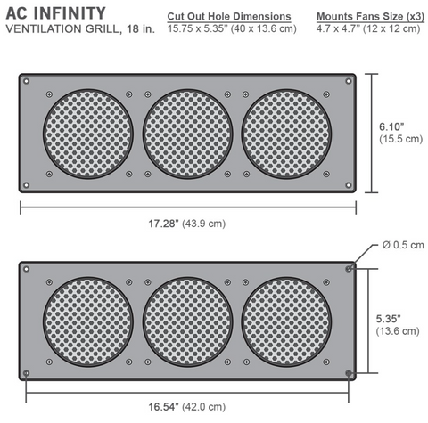 ac infinity airplate s9 cabinet ventilation grille australia hi fi