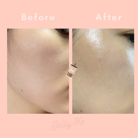 Real Results using Jelly Ko Bubble Tea Steam Cream